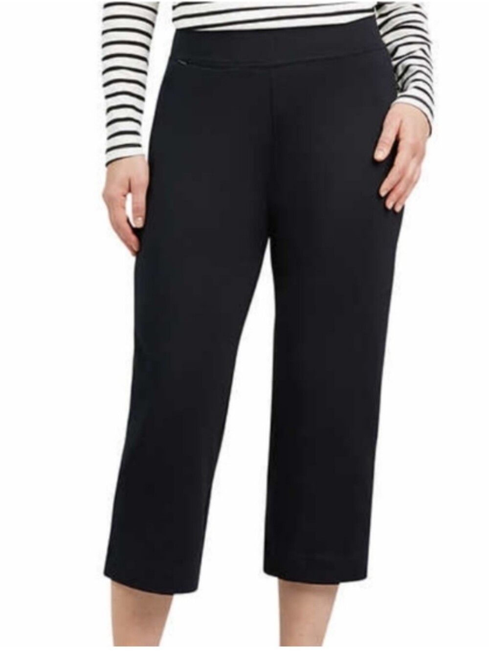 Lands' End Women's Shore Comfort Stretch Knit Carpi Pants Pull On nwt